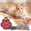 Leather Cat Paw Keychain with Fur Compartment for Pet Ashes 2