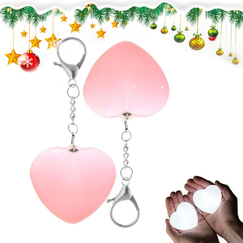 Heart-shaped rechargeable touch light for women's bags