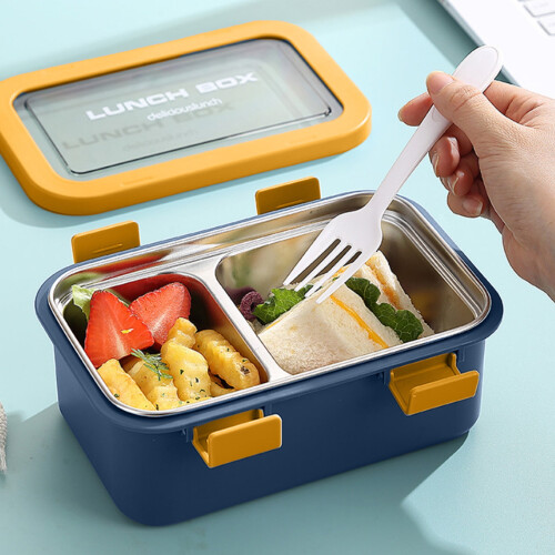 Stainless Steel Insulated Lunch Box with Compartments 1pc