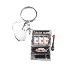 Mini Fruit Machine Keychain Pocket-Sized Slot Pendant