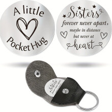 Pocket Hug Token Keychain Warm Meaningful Gift 1pc