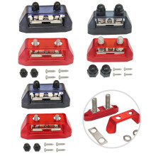 Dual Stud Bus Bar Power Distribution Block 2 pcs 12-48V 6mm