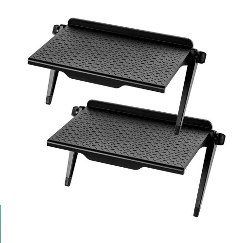 TV Top Shelf Bracket Adjustable 2-Piece 8.5x4.5 Inch
