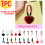 Bling Keychain Red Bow Heart Rhinestone Charm 1pc 1