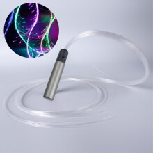 RGB LED Fiber Optic Whip Light 40 Colors Battery Powered