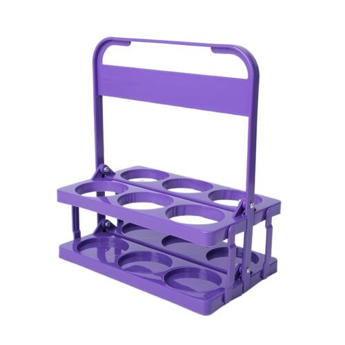 Foldable Plastic Drink Carrier with Handle 6-Cup