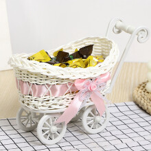 Wicker Stroller Decoration Rattan 1 Piece