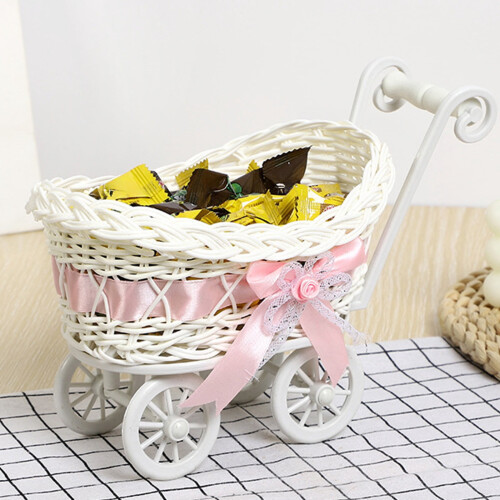 Wicker Stroller Decoration Rattan 1 Piece