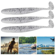 T-Tail Grub Worm Fishing Lure Soft Plastic 20-Pack