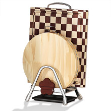 Kitchen Cutting Board Rack Stand Double-Layer Pot Lid Holder