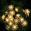 Morttic Lotus Solar String Lights 21.3FT 30LED Warm White 1