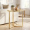 Round Side Table with Tempered Glass Top 7