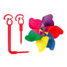 Kids' Bicycle Handlebar Pinwheel Decor - Colorful Windmill