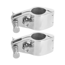 Boat Canopy Tube Clamps Heavy Duty Stainless Steel 2 Pack