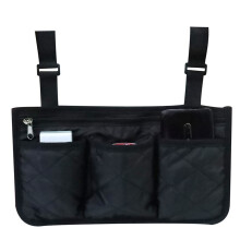 COMEET Wheelchair Armrest Storage Bag Waterproof
