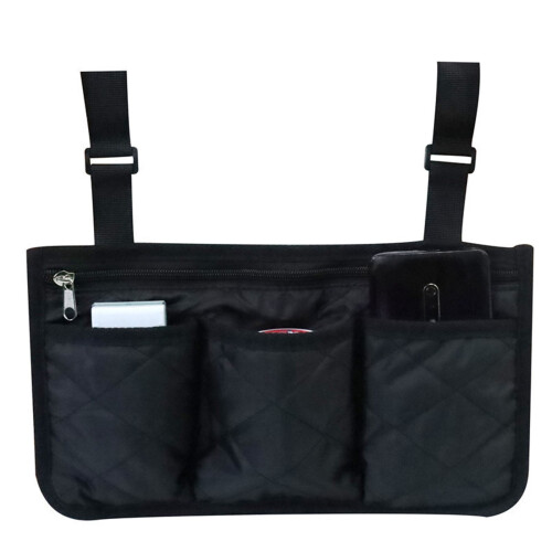 COMEET Wheelchair Armrest Storage Bag Waterproof