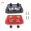Dual Stud Bus Bar Power Distribution Block 2 pcs 12-48V 6mm 4