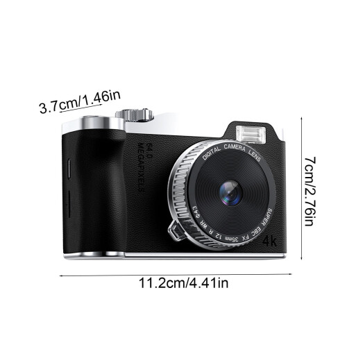 HD Digital Camera with Autofocus Viewfinder Dual Cameras 2