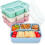 Lunchable Container 4-Pack Bento Box with 4 Compartments 1
