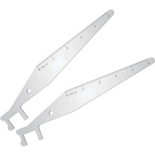 Firefighter Pry Bar Tool Spring Steel 2 Pack Silver
