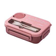 Extra Large 4-Compartment Leakproof Bento Box with Utensils