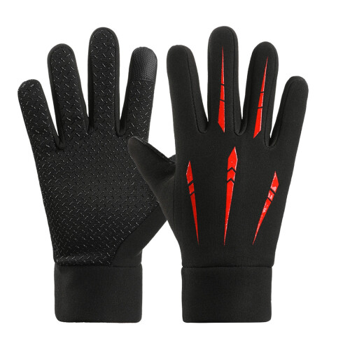 Women's Windproof Thermal Cycling Gloves Red 2