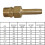 Brass Pool Spa Deck Jets Home Decor 5 Sizes 2 pcs 7
