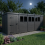 18x5 Pent Composite Shed Tanalised (Single Door, With Windows) 3