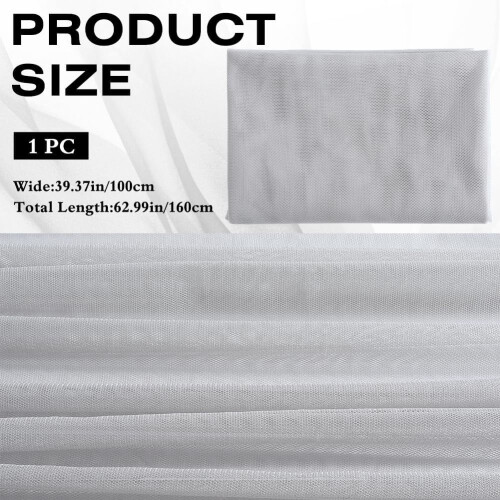 Polyester Mesh Fabric for Mosquito Net Light Grey 1