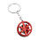 Alloy Car Wheel Keychain Pendant Electroplated 1pc 2