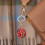Alloy Car Wheel Keychain Pendant Electroplated 1pc 4