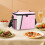 Insulated Reusable Lunch Box Bag Rectangular Front-Opening 4