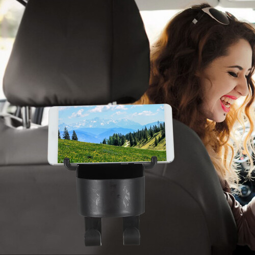 Car Headrest Cup Holder Rear Seat 2-Pack 1