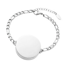 Schickes und funktionelles Edelstahlarmband, leichter,-Silber