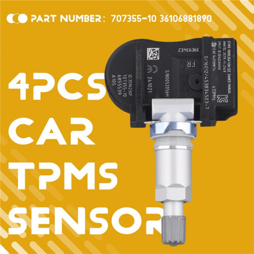 4st Bil TPMS-Sensor 707355-10 36106881890 för  2 3 4 Series X1 X5 Däcktryckssensorövervakningssystem 1