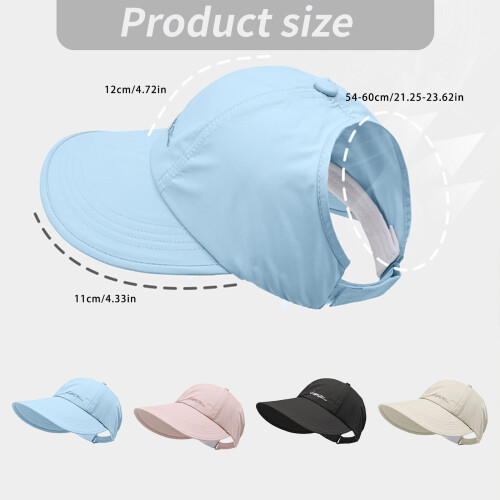 Stylish Korean Inspired Sun Cap UPF50+ Shade Coverage-Sky Blue 2