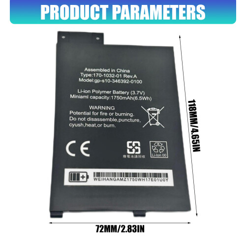 1750mAh Replacement Battery For Ebooks With 3.7V Voltages for 2