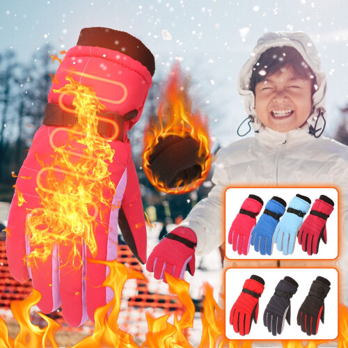 Children's Ski Gloves Warm Windproof Waterproof Multi-size 2