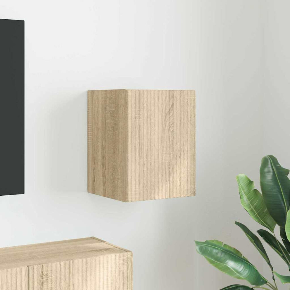 Vidaxl Tv Wall Cabinet Sonoma 30 X 31 X 40 Cm Engineered Wood