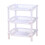Plastic Storage Shelf Rack 3-Tier 14.2 Inch with Drainage 1