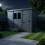 11x9 Pent Composite Shed Tanalised (Single Door, With Windows) 3