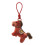 Plush Horse Keychain with Auspicious Emblem 1pc 1