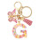 Resin Butterfly Pendant Keychain with Sequins 1