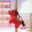 Plush Horse Keychain with Auspicious Emblem 1pc 2