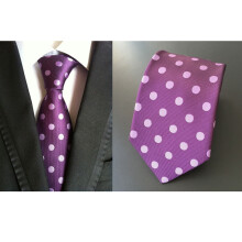 Men's Polka Dot Jacquard Necktie 8 cm Wide