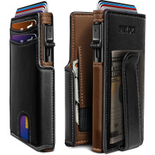 Men's Wallet with Money Clip and RFID Blocking 3.9 x 2.7