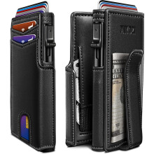 Men's Wallet with Money Clip and RFID Blocking 3.9" x 2.7"