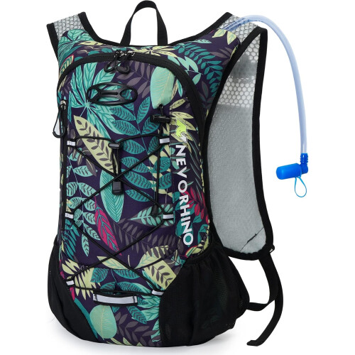 Hydration Backpack 12L with 2L Leakproof Bladder