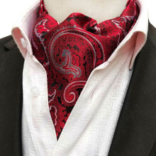 Men's Ascot Tie Paisley Pattern Wedding Party