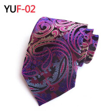 Men's Paisley Floral Striped Tie 8 cm